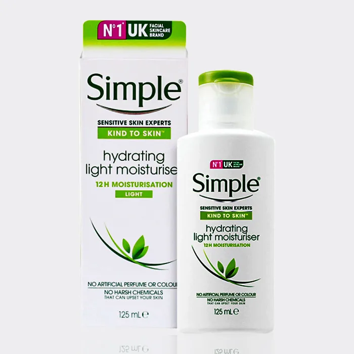 آبرسان و مرطوب کننده سیمپل 125 میل مدل Hydrating light misturiser