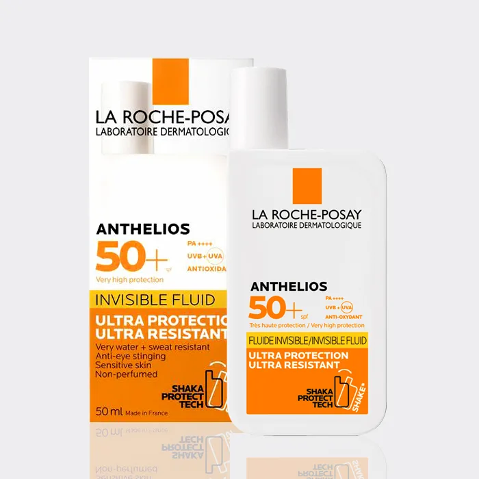 فلوئید ضد آفتاب بی رنگ لاروش پوزای SPF50 مدل  La Roche-Posay Invisible Fluid 50ml