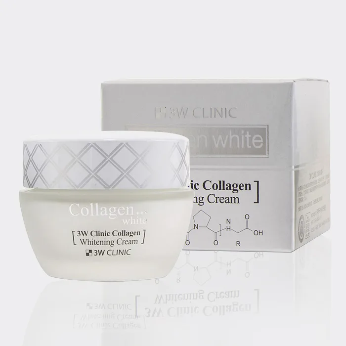کرم روشن کننده و کلاژن ساز  3W Clinic مدل collagen whitening cream