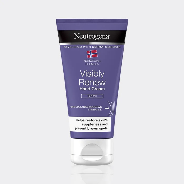 کرم ضد آفتاب و ترمیم کننده دست نیتروژنا (نوتروژینا) مدل Visibly Renew Hand Cream SPF20