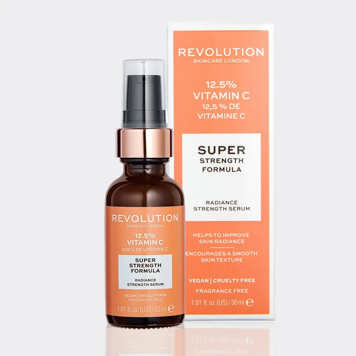 سرم ویتامین سی روشن کننده و درخشان کننده رولوشن 12/5% 30 میل مدل Vitamin C Serum