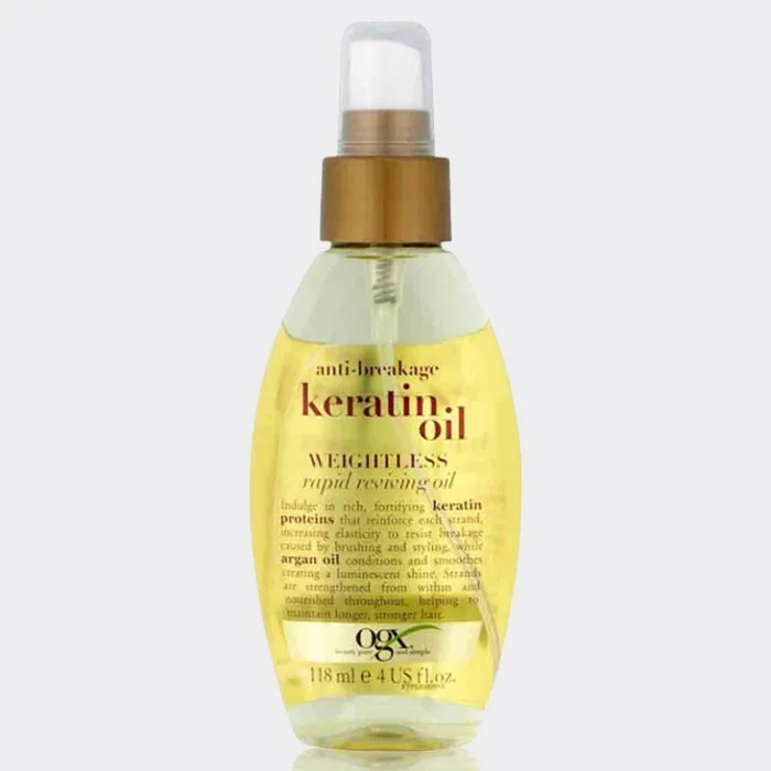 روغن کراتین ضد شکستگی مو او جی ایکس مدل Ogx Keratin Oil Weightless Revive