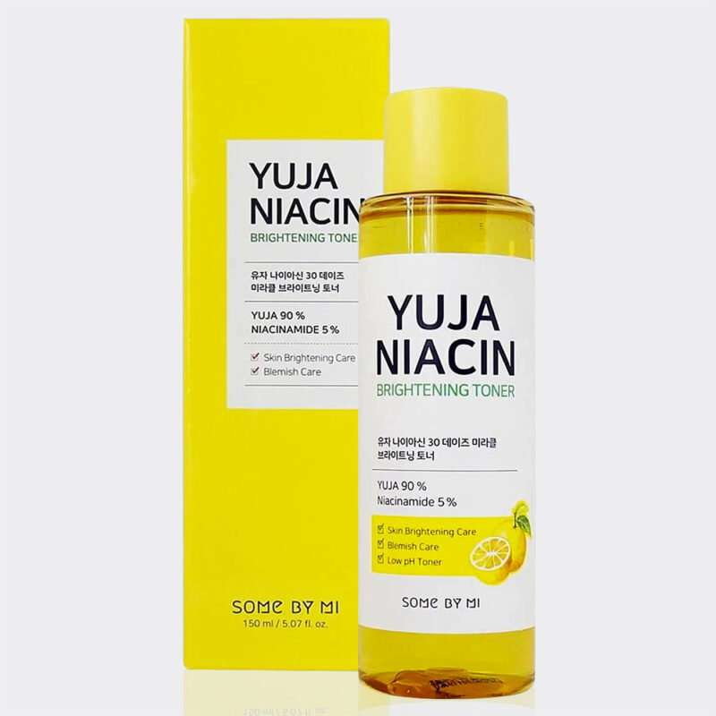 تونر ضد لک و روشن کننده یوجا سام بای می 150 میل مدل Some By Mi yuja niacin brightening toner