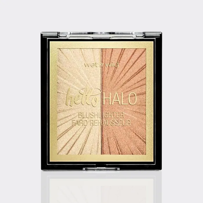 پالت رژگونه و هایلایتر هلو هالو وت ان وایلد مدل wet n wild blushlighter hello halo
