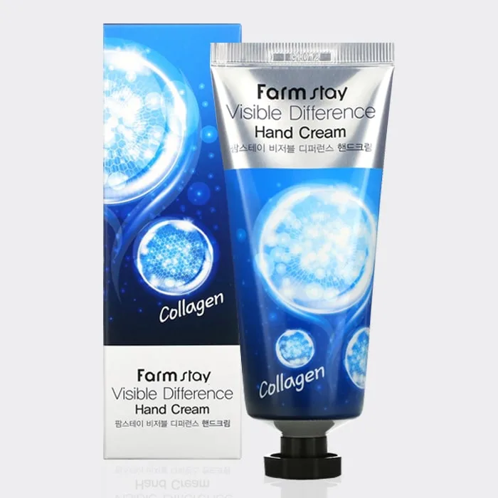 1--c-min کرم دست کلاژن فارم استی مدل Farm Stay Visible Difference Hand Cream (collagen)