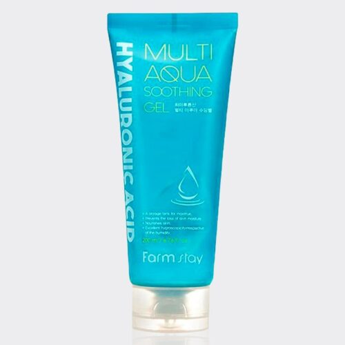 ژل آبرسان مولتی هیالورونیک اسید فارم استی مدل Farm Stay hyaluronic acid multi aqua soothing gel