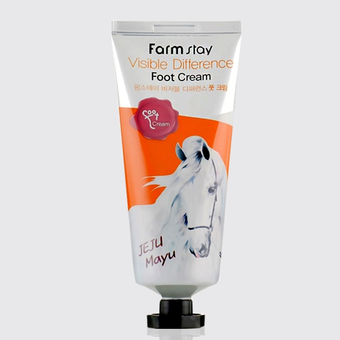 کرم پا روغن اسب فارم استی مدل Farm Stay Visible Difference Foot Cream (jeju maya)