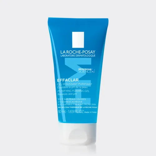 ژل شستشوی صورت لاروش پوزای مدل افکلار حجم 50 میل مدل La Roche-Posay Effaclar Face Wash Gel