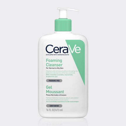 شوینده پوست نرمال تا چرب سراوی مدل Cerave Foaming Cleanser for normal to oily skin