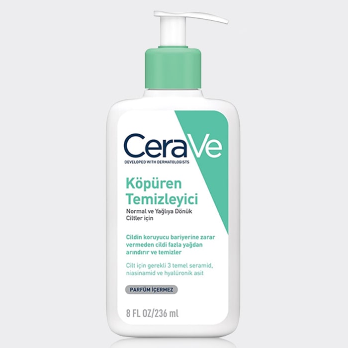 شوینده پوست نرمال تا چرب سراوی مدل Cerave Foaming Cleanser for normal to oily skin