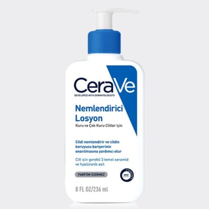لوسیون مرطوب کننده صورت و بدن سراوی مدل Cerave Moisturizing Lotion Dry to Very Dry Skin 236ml