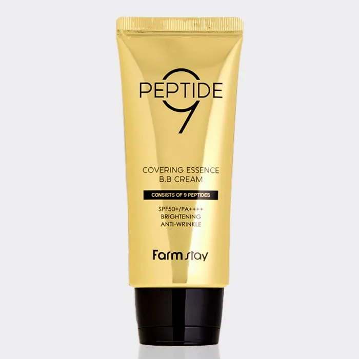 بی بی کرم پپتید فارم استی حجم 50 گرم مدل Farm Stay Covering Essence B.B Cream spf50