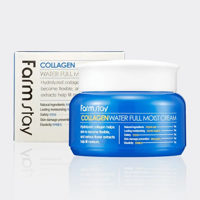 کرم آبرسان و مرطوب کننده کلاژن فارم استی مدل Farm Stay Collagen Water Full Moist Cream