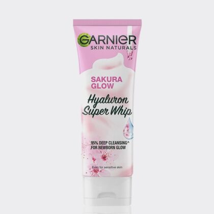 فوم شوینده ساکورا گارنیه مدل Garnier Sakura Glow Hyaluron Face Wash