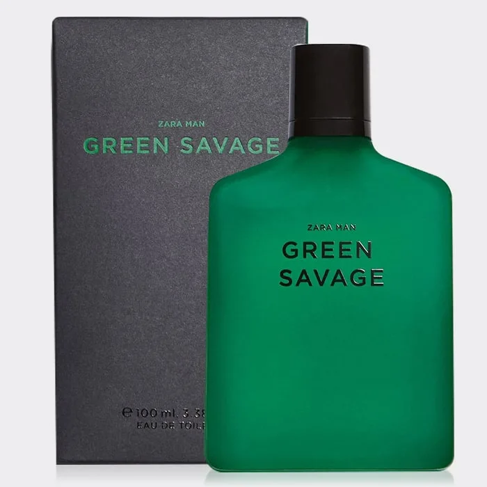 ادوتویلت مردانه زارا گرین ساواج مدل ZARA GREEN SAVAGE EAU DE TOILETTE 100 ML