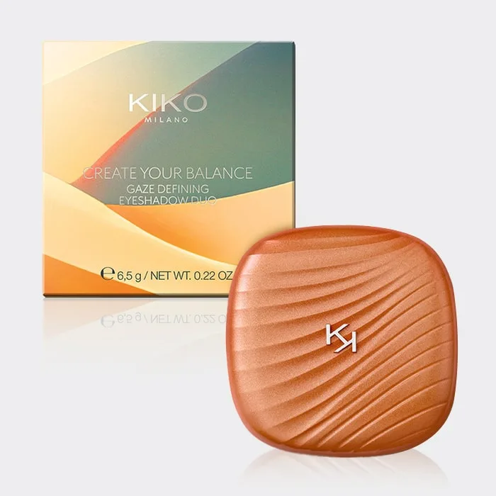 پالت سایه دو رنگ بالانس کیکو میلانو مدل KIKO Milano Create Your Balance Gaze Defining Eyeshadow Duo