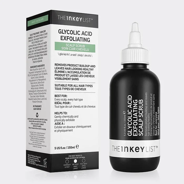 سرم اسکراب مو گلایکولیک اسید اینکی لیست The Inkey List Glycolic Acid Exfoliating Scalp Scrub 150ml