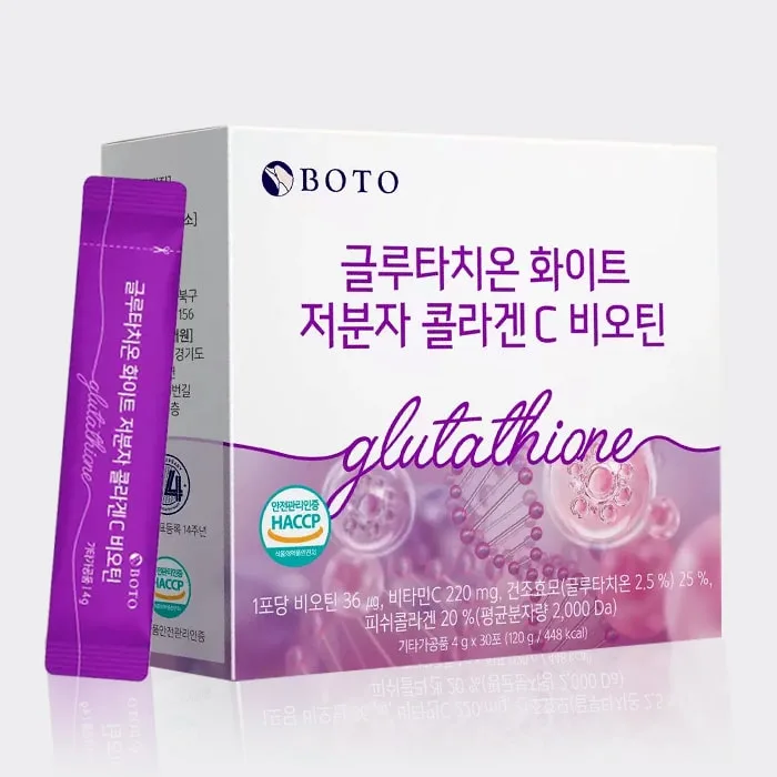 مکمل خوراکی گلوتاتیون و کلاژن بوتو 30*4گرم