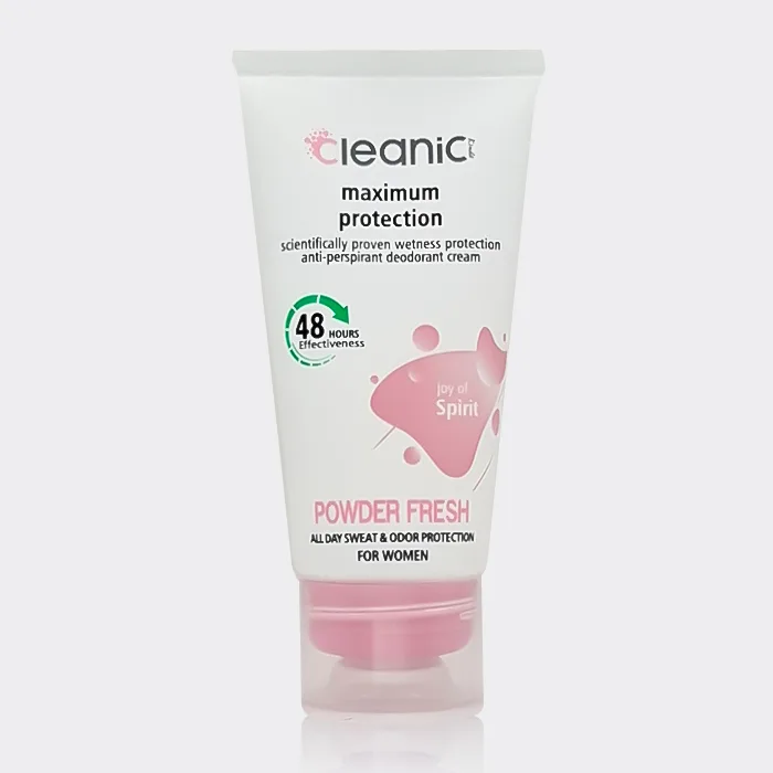 1-powder-fresh-cleanic-kindi-fresh-essence-for-women کرم ضد تعریق کلینیک کیندی