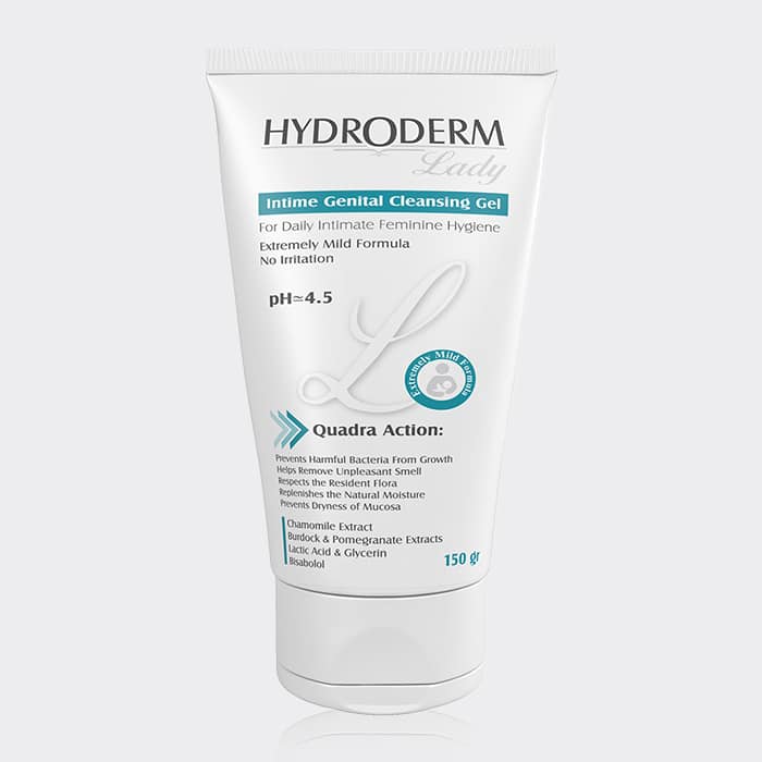 1-hydroderm-intime-genital-cleansing-gel ژل بهداشتی بانوان روزانه هیدرودرم