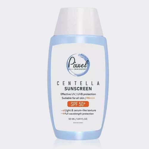 1-pixxel-centella-sun-screen فلوئید ضد آفتاب فیزیکال سنتلا پیکسل