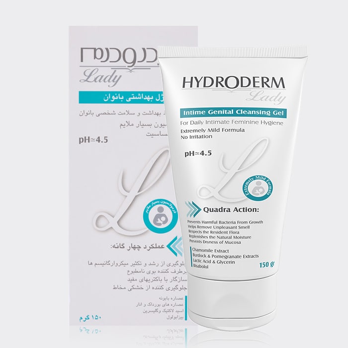 2-hydroderm-intime-genital-cleansing-gel ژل بهداشتی بانوان روزانه هیدرودرم