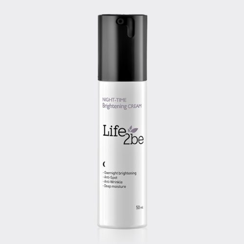 1-life-to-be-night-time-brightening-cream کرم شب ضد لک و روشن کننده لایف تو بی