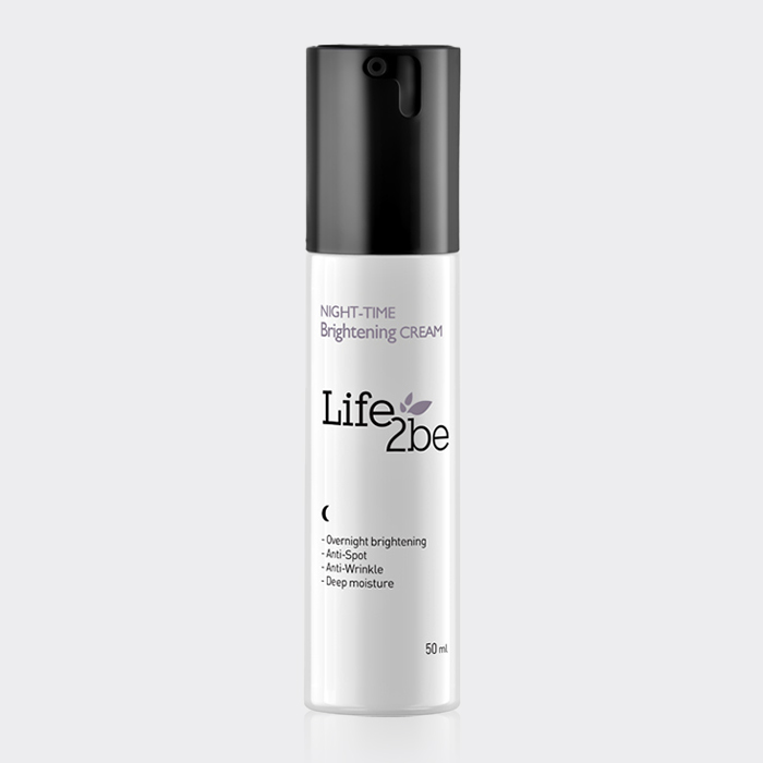 1-life-to-be-night-time-brightening-cream کرم شب ضد لک و روشن کننده لایف تو بی
