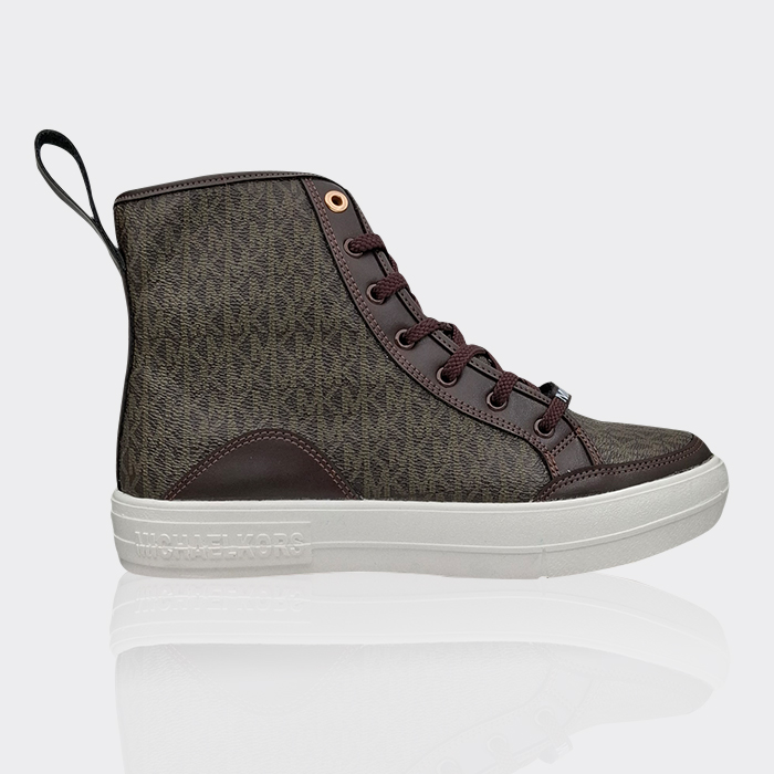 1-micle-corce--boot-brown کفش روزمره زنانه مدل مایکل کورس ساق دار