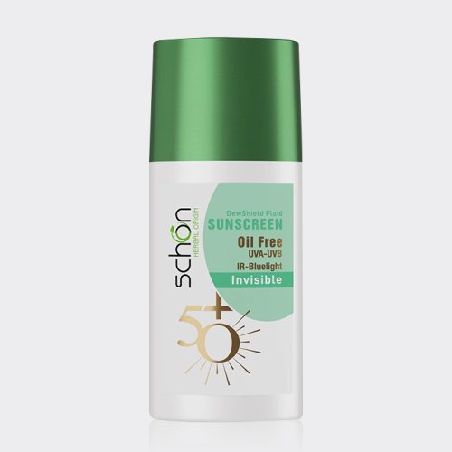1-schon-dewshield-sunscreen-fluid فلوئید ضد آفتاب بی رنگ دیوشیلد شون