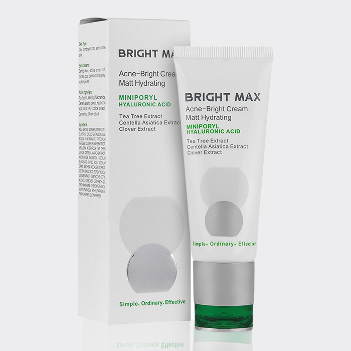 2-bright-max-acne-bright-cream-matt-hydrating کرم مرطوب کننده آکنه برایت برایت مکس