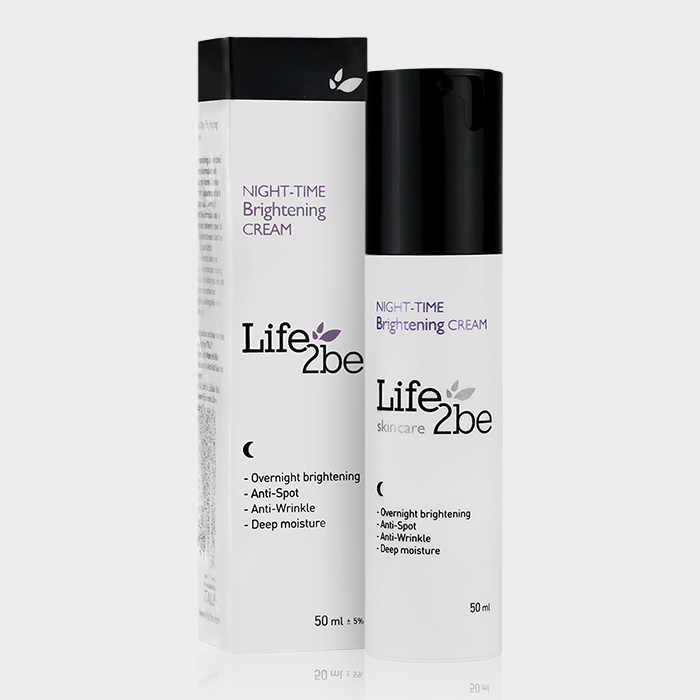 2-life-to-be-night-time-brightening-cream کرم شب ضد لک و روشن کننده لایف تو بی