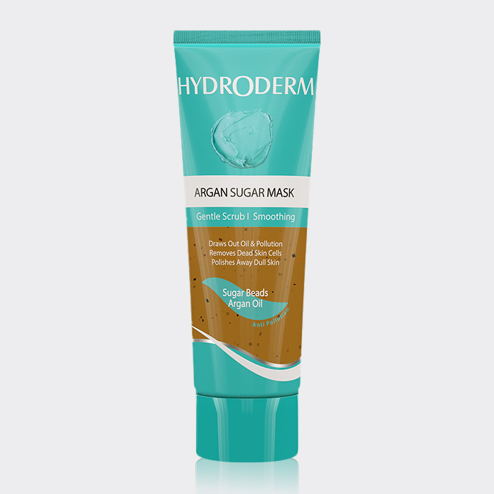 1-hydroderm-argan-sugar-mask ماسک اسکراب شکر و آرگان هیدرودرم