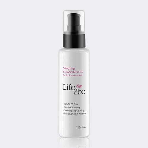1-life-2-be-soothing-cleansing-gel ژل شستشو پوست خشک و حساس لایف تو بی