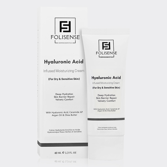 2-folisense-hyaluronic-acid-moisturizing-cream کرم مرطوبکننده هیالورونیک اسید فولیسنس