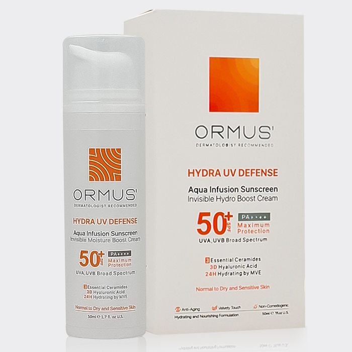 2-ormus-hydra-uv-defense-cream کرم ضد آفتاب پوست خشک و حساس اورموس