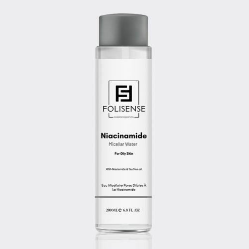 1-folisense-niacinami-micellar-water میسلار واتر پوست چرب نیاسینامید فولیسنس