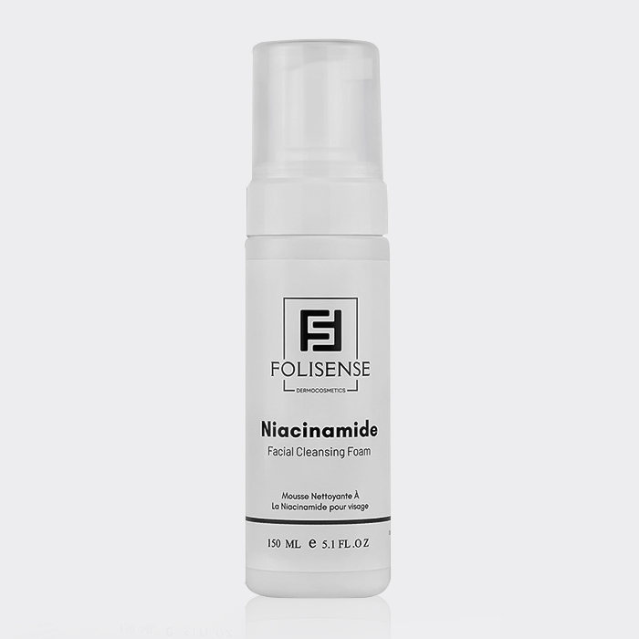 1-folisense-niacinamid-cleansing-foam فوم شستشو نیاسینامید فولیسنس