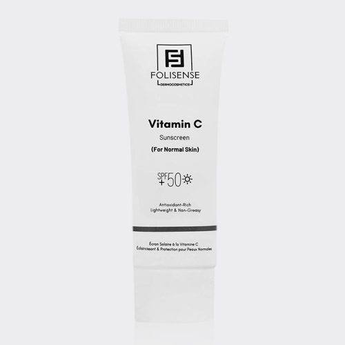 1-folisense-vitamin-c-sunscreen-normal کرم ضد آفتاب روشن کننده ویتامین سی فولیسنس