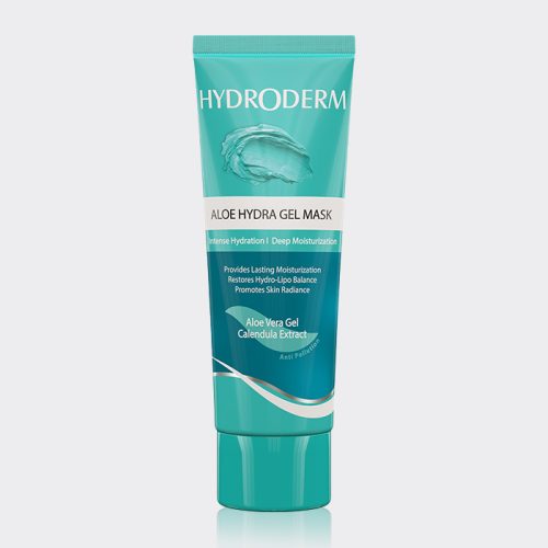 1-hydroderm-aloe-hydra-gel-mask ژل ماسک آبرسان آلوئهورا و کالاندولا هیدرودرم