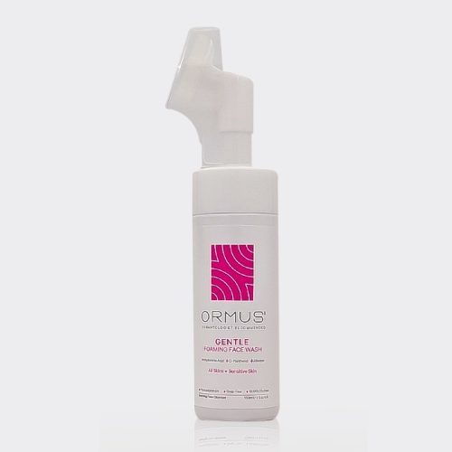 150-ormus-gentle-face-wash-foam فوم شستشو براش دار پوست حساس اورموس