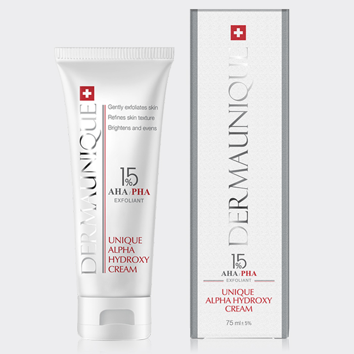 2-dermaunique-alpha-hydroxy-cream کرم لایهبردار و ضد لک درمایونیک