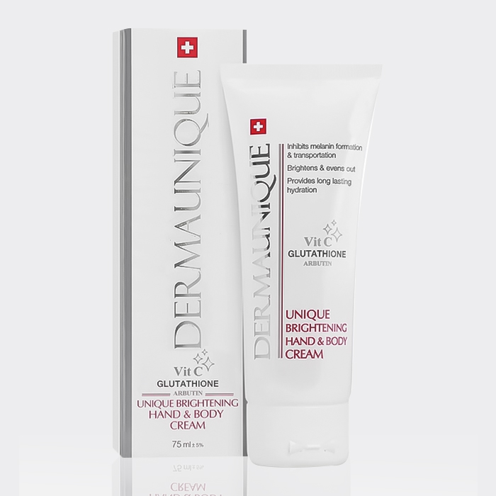 2-dermaunique-hand-&-body-cream کرم روشنکننده دست و بدن درمایونیک