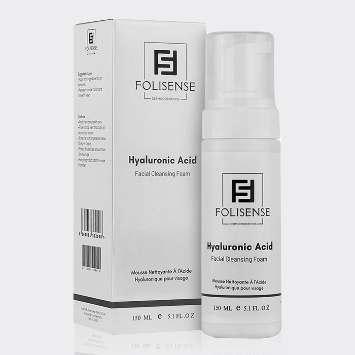 2-folisense-hyaluronic-cleansing-foam فوم شستشو هیالورونیک اسید فولیسنس