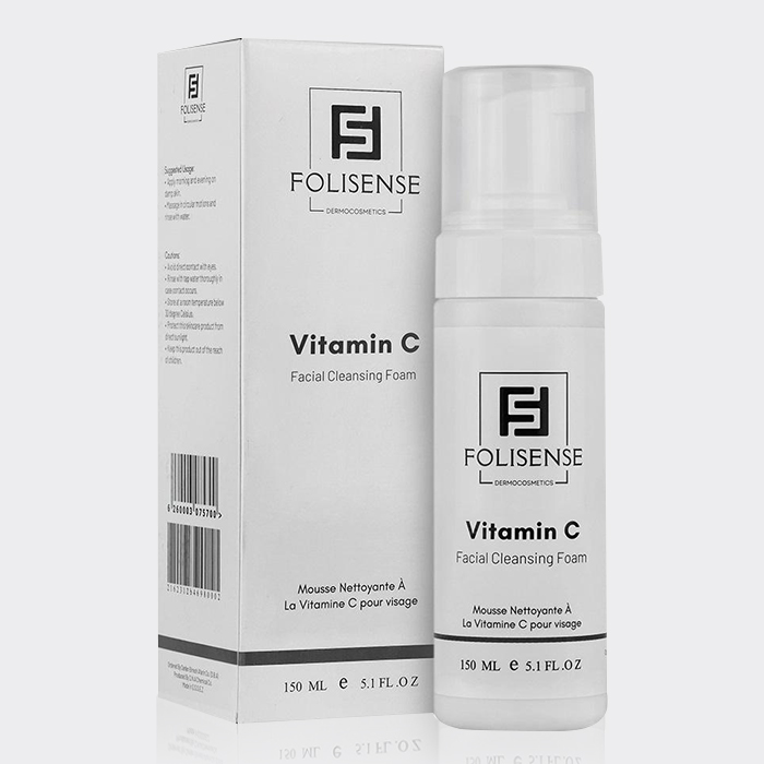 2-folisense-vitamin-c-cleansing-foam فوم شستشو روشن کننده ویتامین C فولیسنس