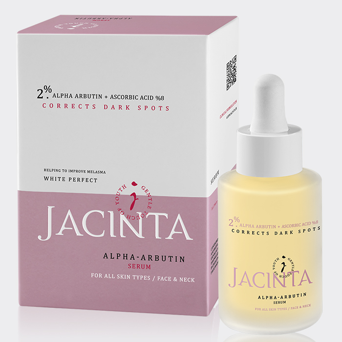 2-jacinta-alpha-abutin-serum سرم ضد لک و روشنکننده آلفا آربوتین ژاکینتا