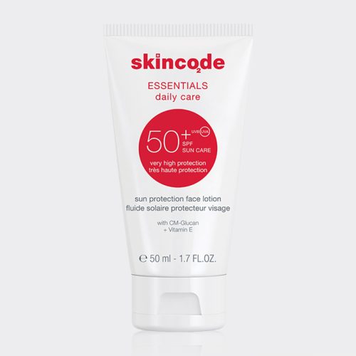 1-skincode-sun-protection-face-lotion لوسیون ضد آفتاب بدون چربی اسکین کد