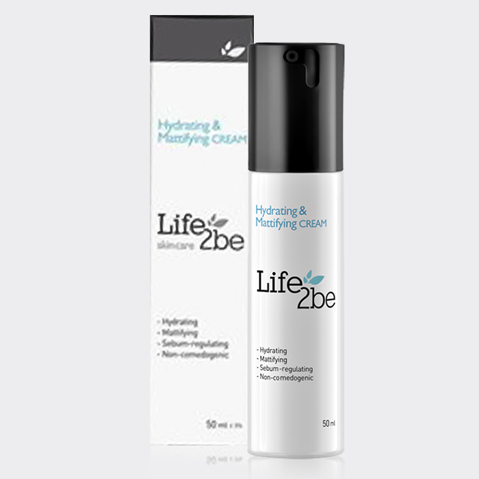 2-life-2-be-hydrating-&-mattifying-cream کرم آبرسان و مات کننده لایف تو بی