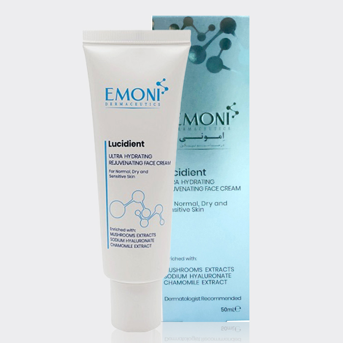 2-emoni-lucidiet-normal-and-dry-cream کرم مرطوب کننده پوست خشک امونی