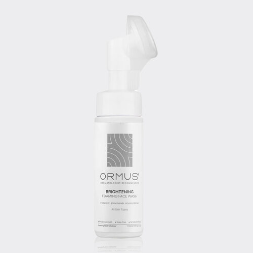 1-ormus-brightening-foam-brush فوم شستشو روشن کننده براش دار اورموس